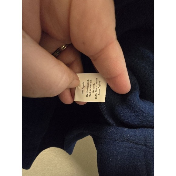 NWT Mens Young USA Fleece Zip Up Vest Blue Size XL - Picture 7 of 7